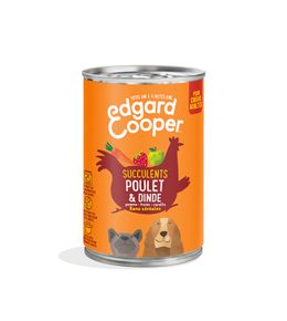 Boite Poulet Dinde aux pommes, fraises et carottes 400g