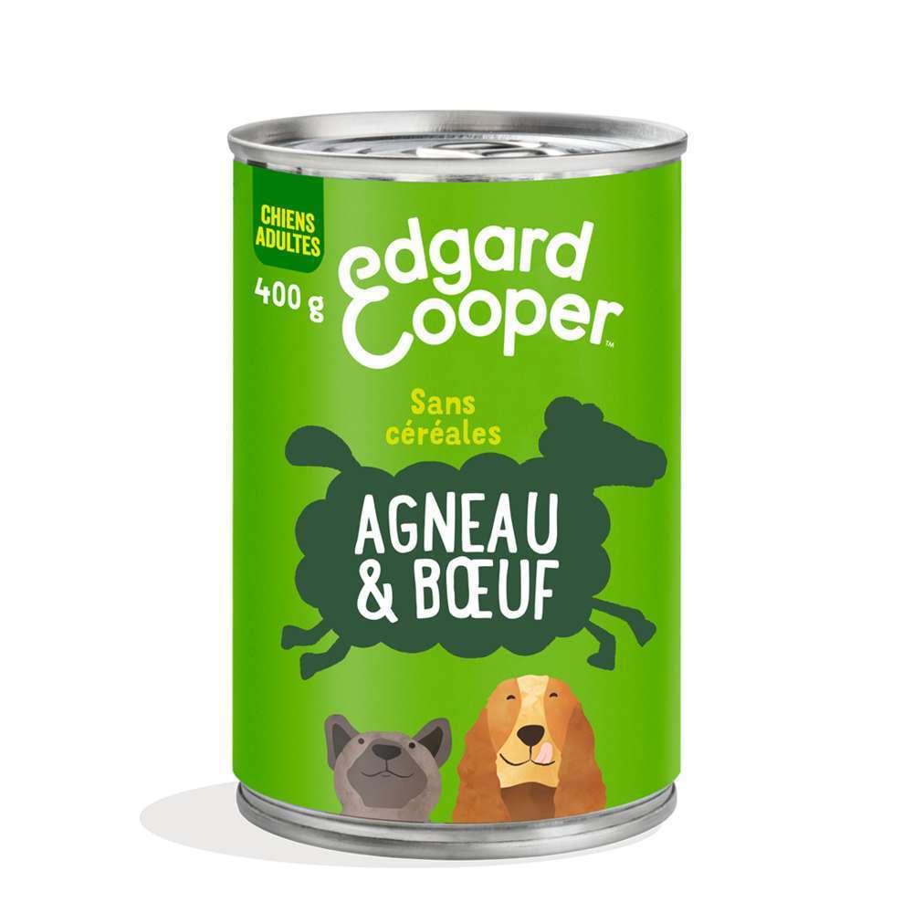 BoÃ®te nourriture, chien adulte, agneau, 400gr