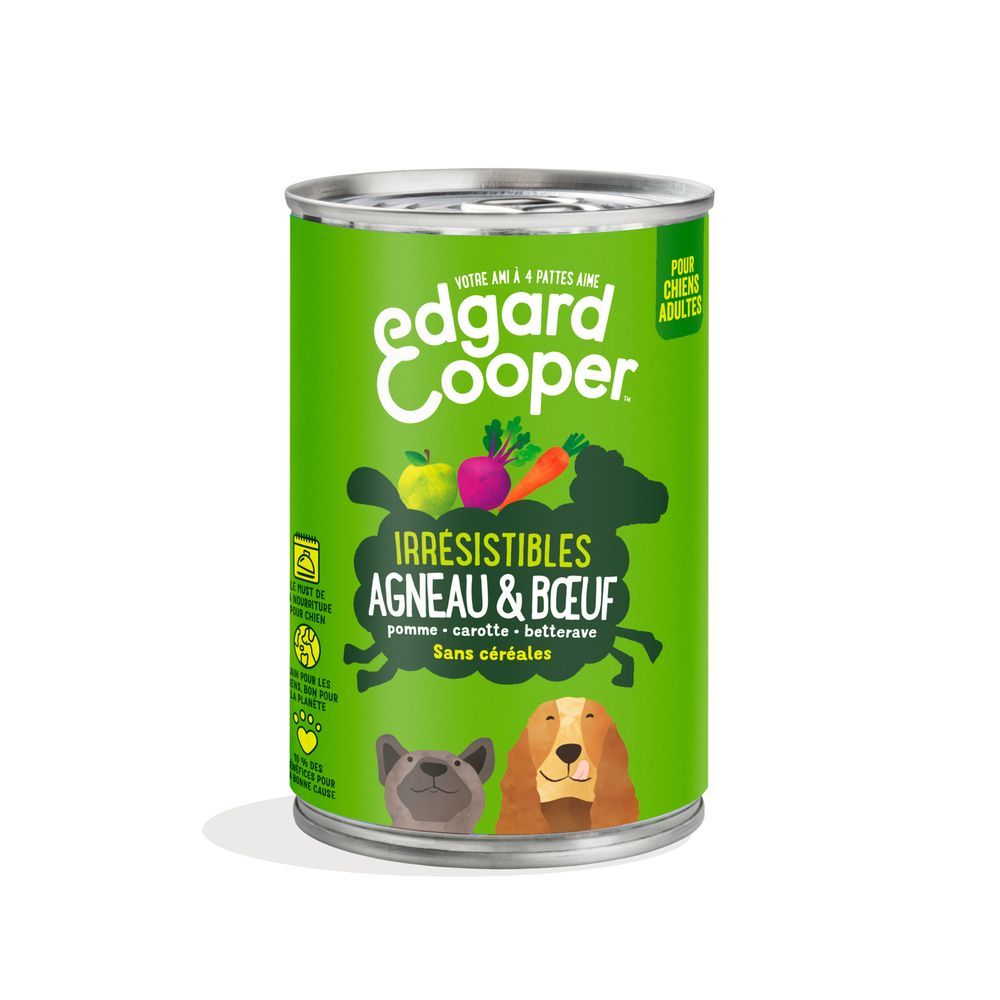 BoÃ®te nourriture, chien adulte, agneau, 400gr