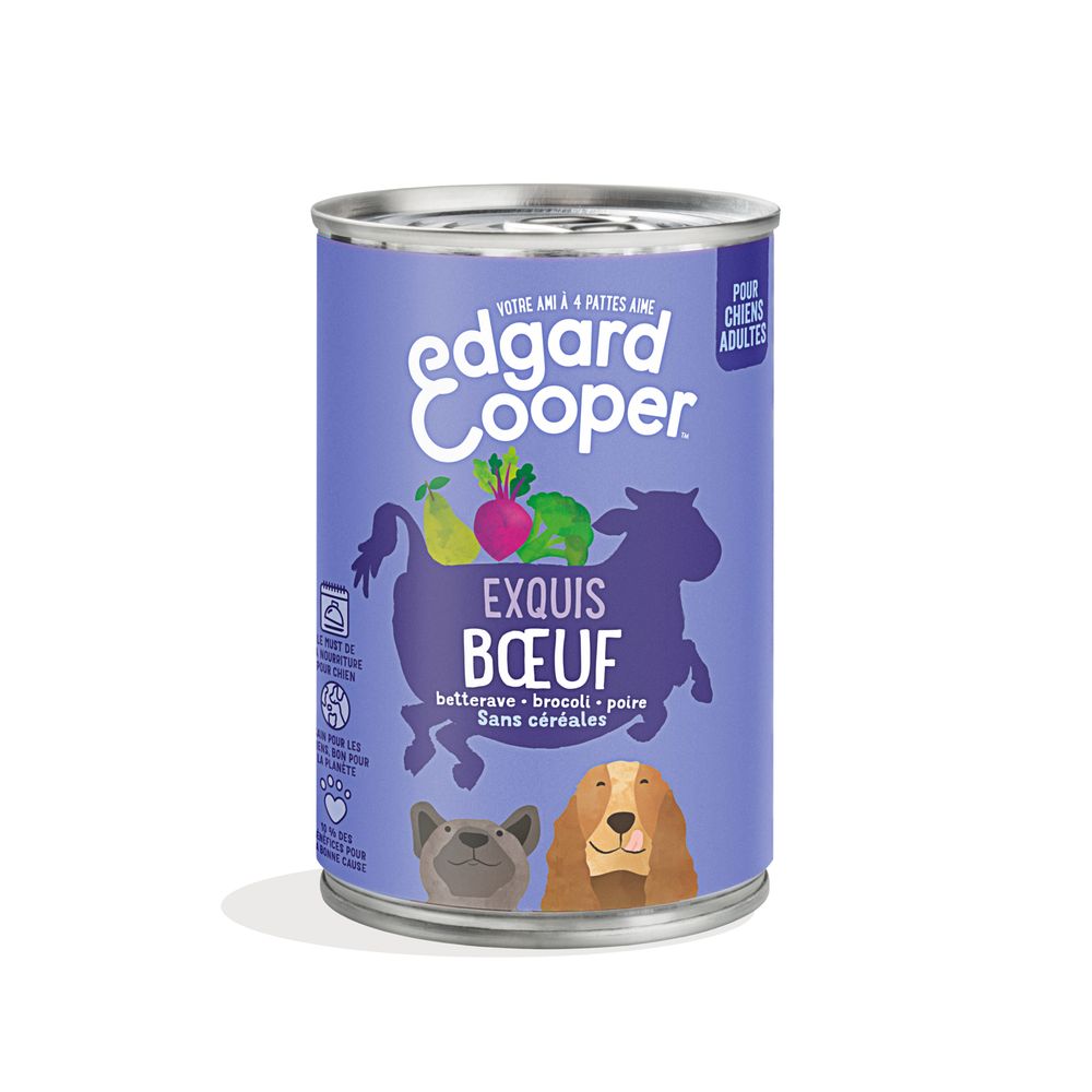 BoÃ®te nourriture, chien adulte, boeuf, 400gr