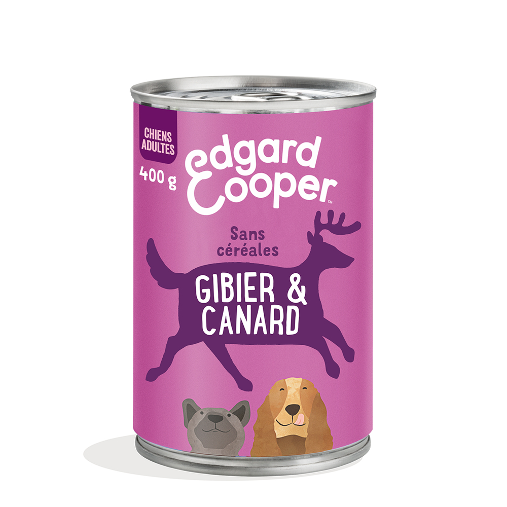 BoÃ®te nourriture, chien adulte, gibier, 400gr