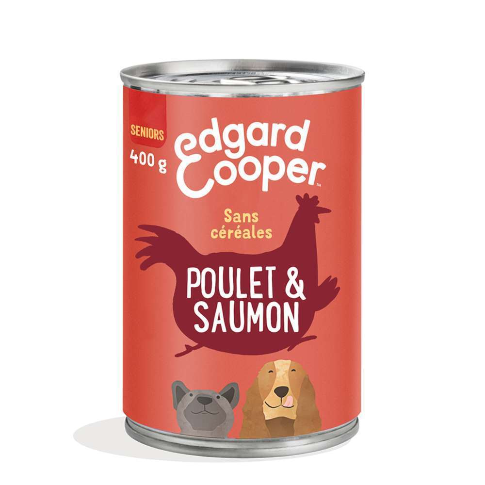 BoÃ®te nourriture, chien senior, poulet, 400gr