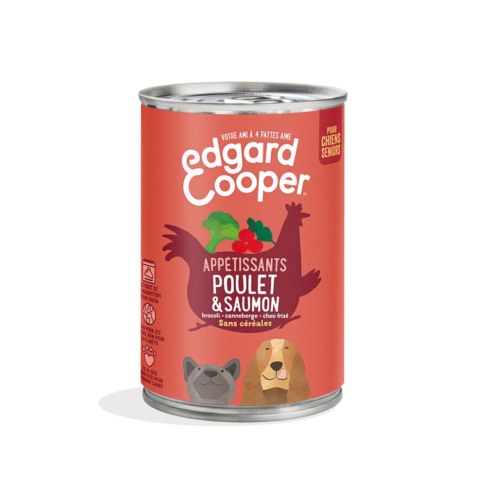 BoÃ®te nourriture, chien senior, poulet, 400gr