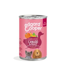 Boîte nourriture, chiot, canard/poulet, 400gr
