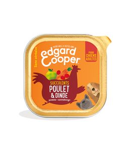 Boite Poulet Dinde aux pommes, canneberges et carottes 150g