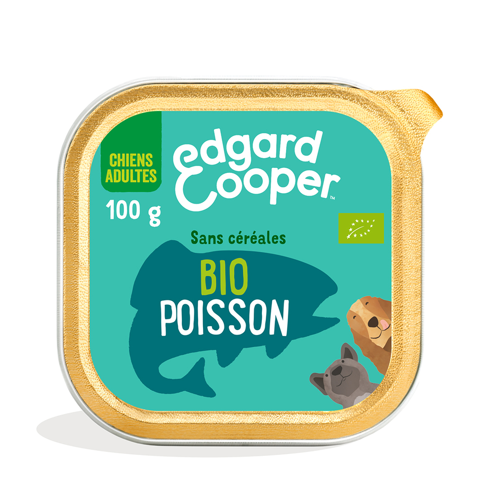 Barquette Poisson bio au fenouil et aux carottes bio 100g