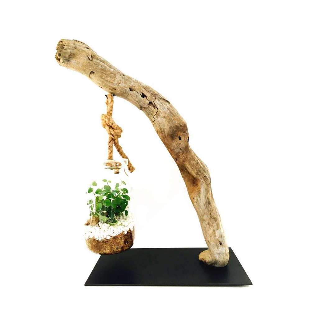 PIED S METAL BOIS H40 CM-(747449)