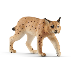 Figurine lynx en plastique - 9,2x3x5 cm
