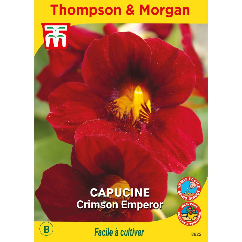 Capucine Crimson Emperor graines en sachet