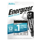 Piles Alcalines Energizer Max Plus AAA/LR3, pack de 4