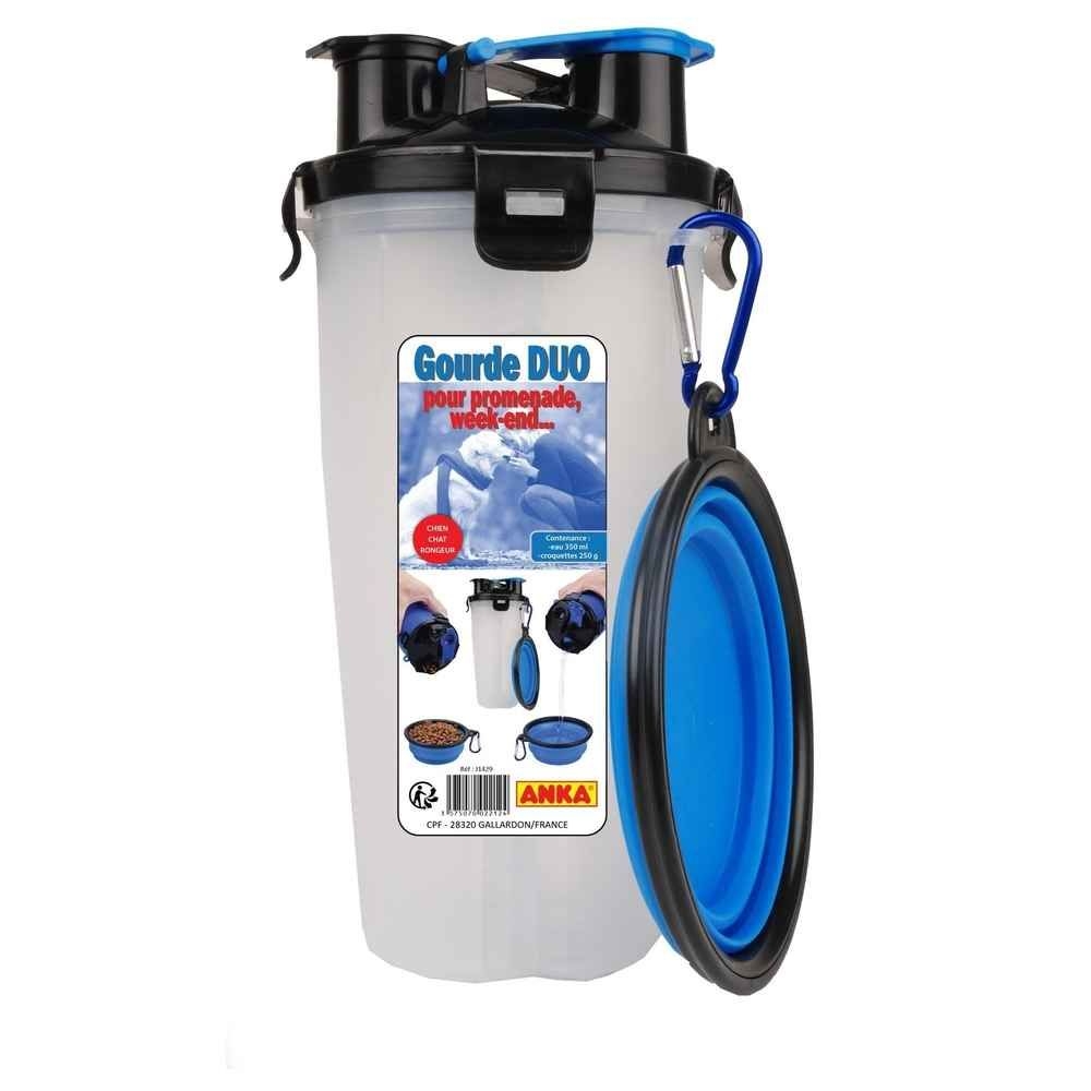 Gourde duo croquettes et eau