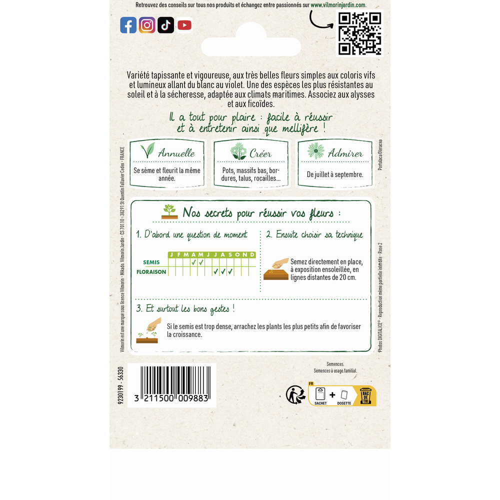 Pourpier Simple Varié 1 g