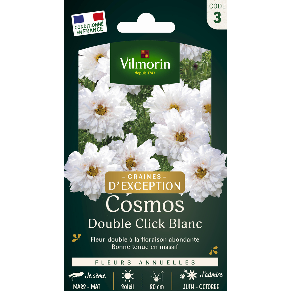 Cosmos Double Click Blanc 1 g