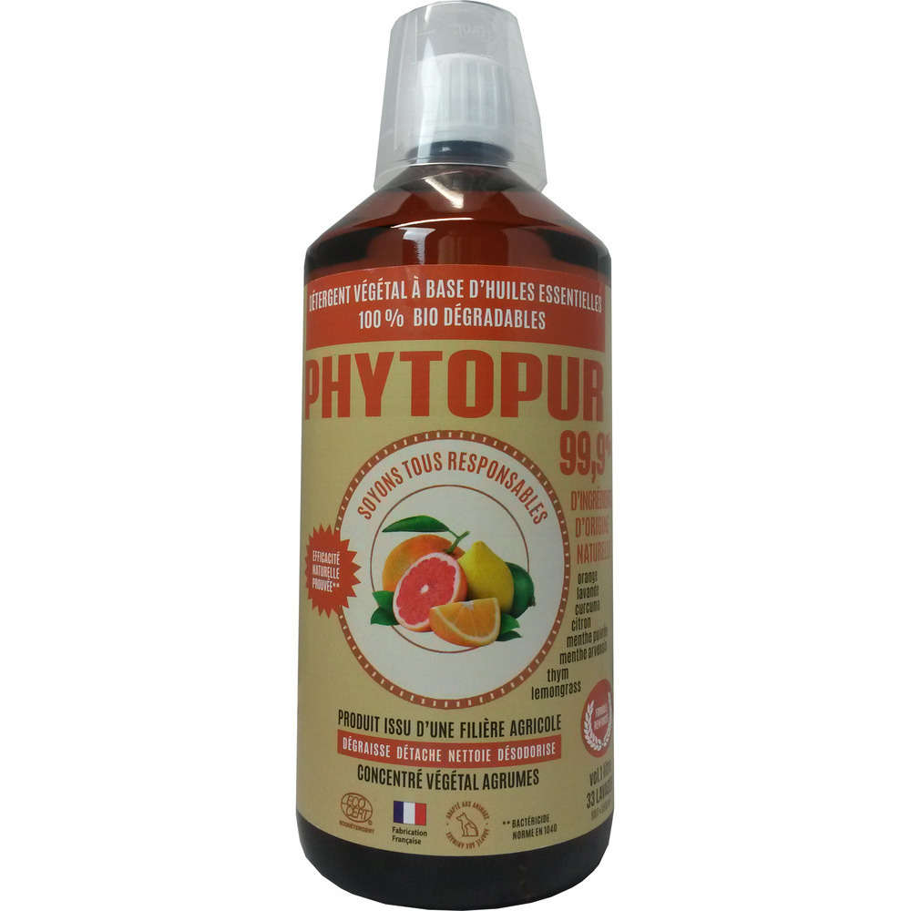 PHYTOPUR Ã©co-dÃ©tergent agrumes 1L