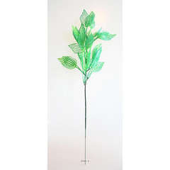 Branche de feuilles d'aponogeton artificielle H 45 cm plastique ext