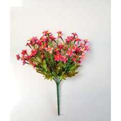 Bouquet de Mini fleurs artificielles avec feuillage H 26 cm tres dense