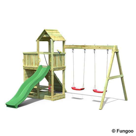 Station de jeux FUNGOO FLOPPI avec Balançoire Double