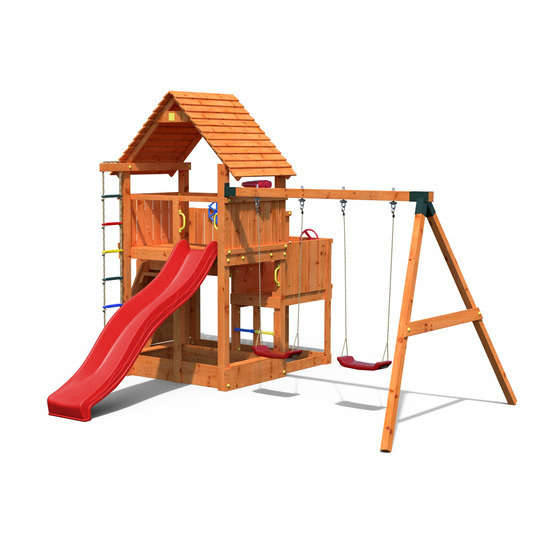 Station de jeux Fungoo, 1 toboggan, H 320 cm