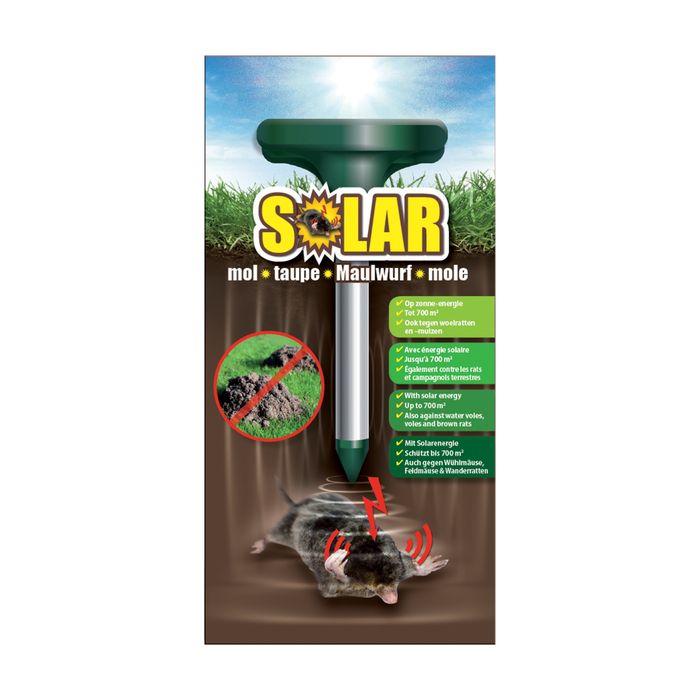 Lot De 4 Répulsifs à Taupes Solaires - À Ultrasons, étanches IP66 - Pour Jardin, Pelouse - Écologique