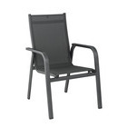 Fauteuil empilable EASY anthracite/anthracite