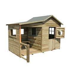 Maisonnette pour enfant en bois HACIENDA PREAU L152,5xl122xH64,5 cm
