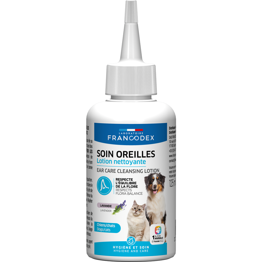 Nettoyant pour les oreilles pour chien et chat 125ml