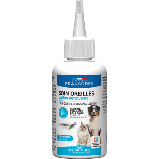 Nettoyant pour les oreilles pour chien et chat 125ml