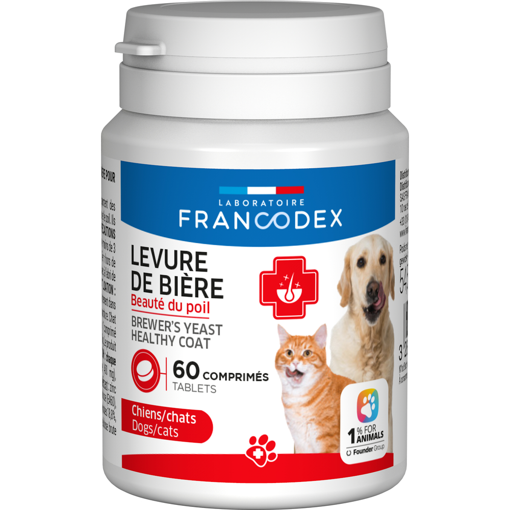 Levure de bière en comprimés pour chien et chat – x60