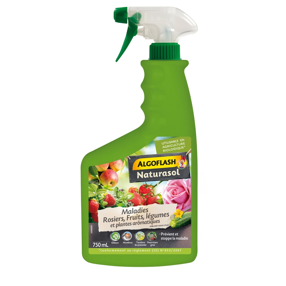 Fongicide Maladies Rosiers, Fruits, Légumes&Plantes aromat. PAE 750 ml