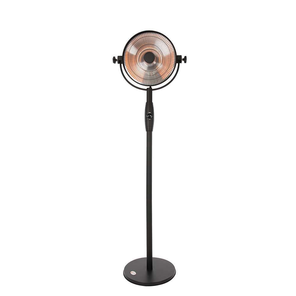 Chauffage halogène HEATER RETRO STANDING 2100 acier noir - D.47,5 cm