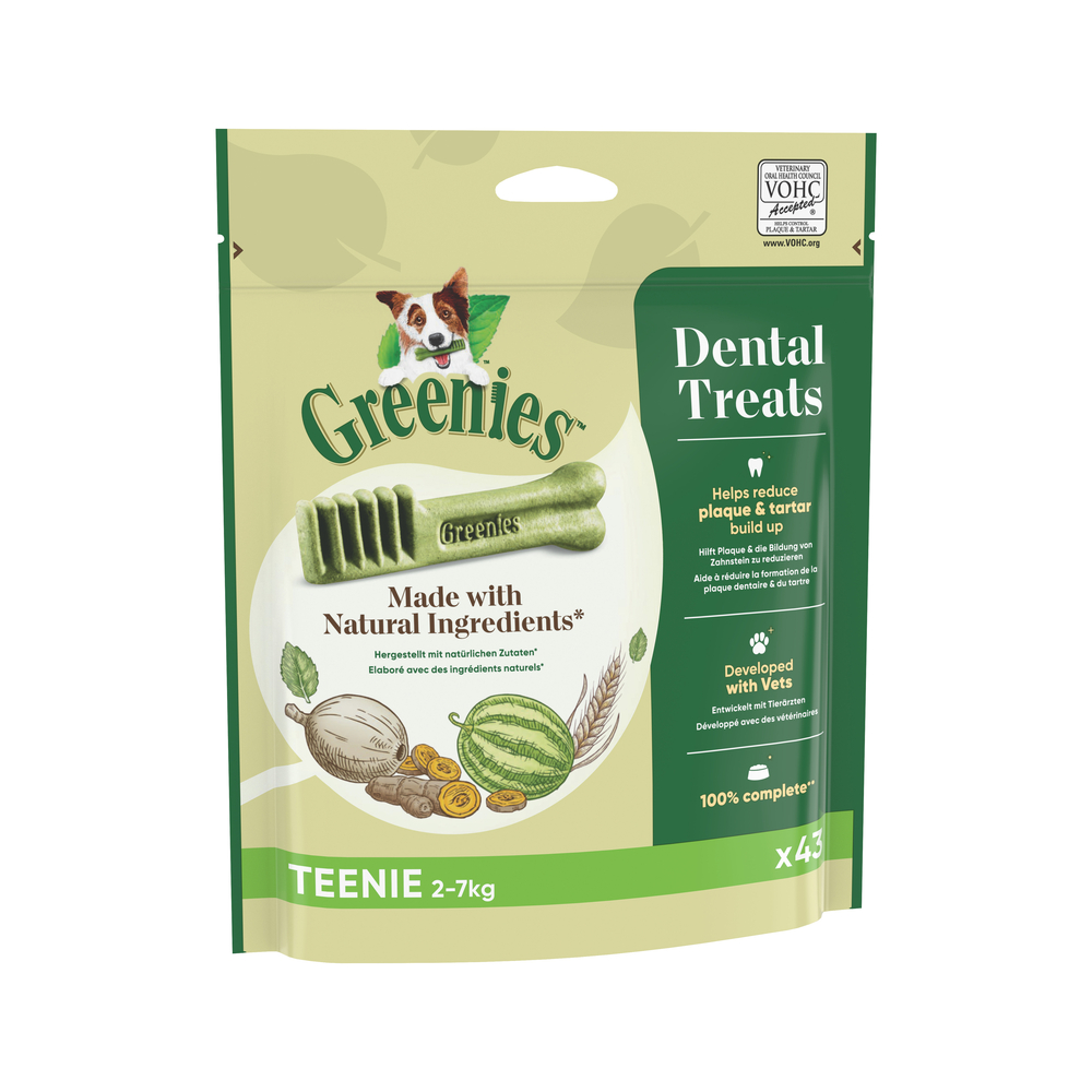 Batonnets dentaires Teenie 2 7kg Pack x43 340g