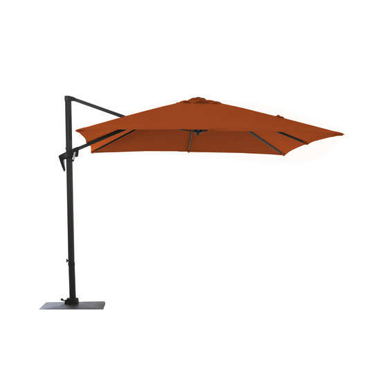 Parasol déporté ROMA 2,5x2,5 Paprika