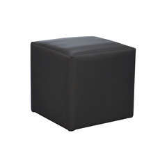 Tabouret cube, H.43cm, coloris anthracite