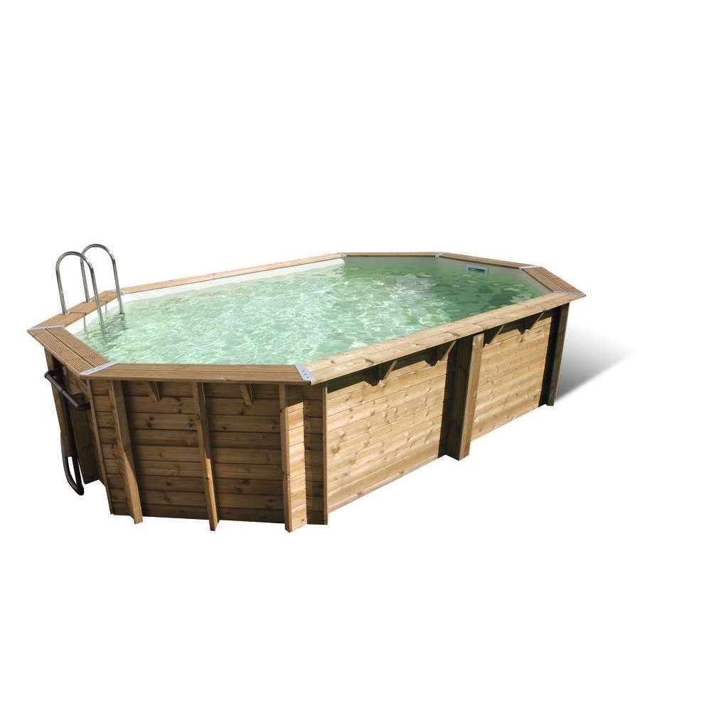 Piscine OCEA 400X610 H130cm linea beige 75 100eme