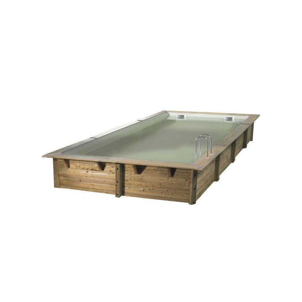 Piscine LINEA 350X650 H140cm liner beigne 75 100eme