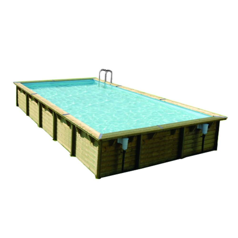 Piscine LINEA 500X800 H140cm liner bleu 75 100eme