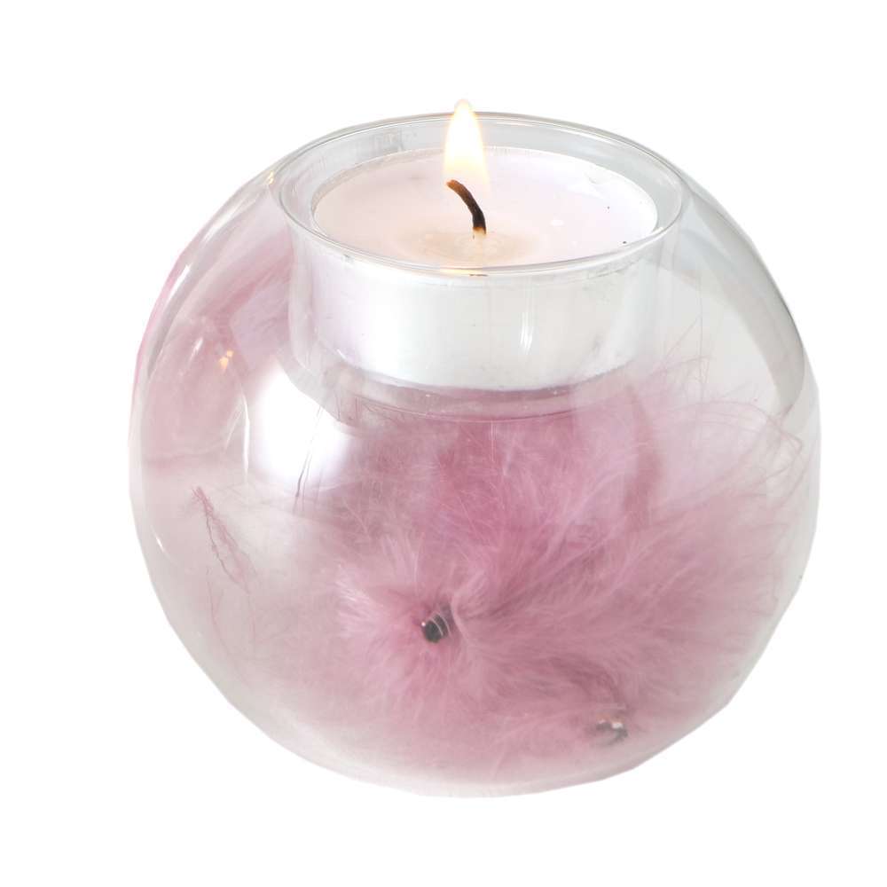 Bougeoir pour petite bougie Feder, 3 sort., Présentoir, H 7 cm