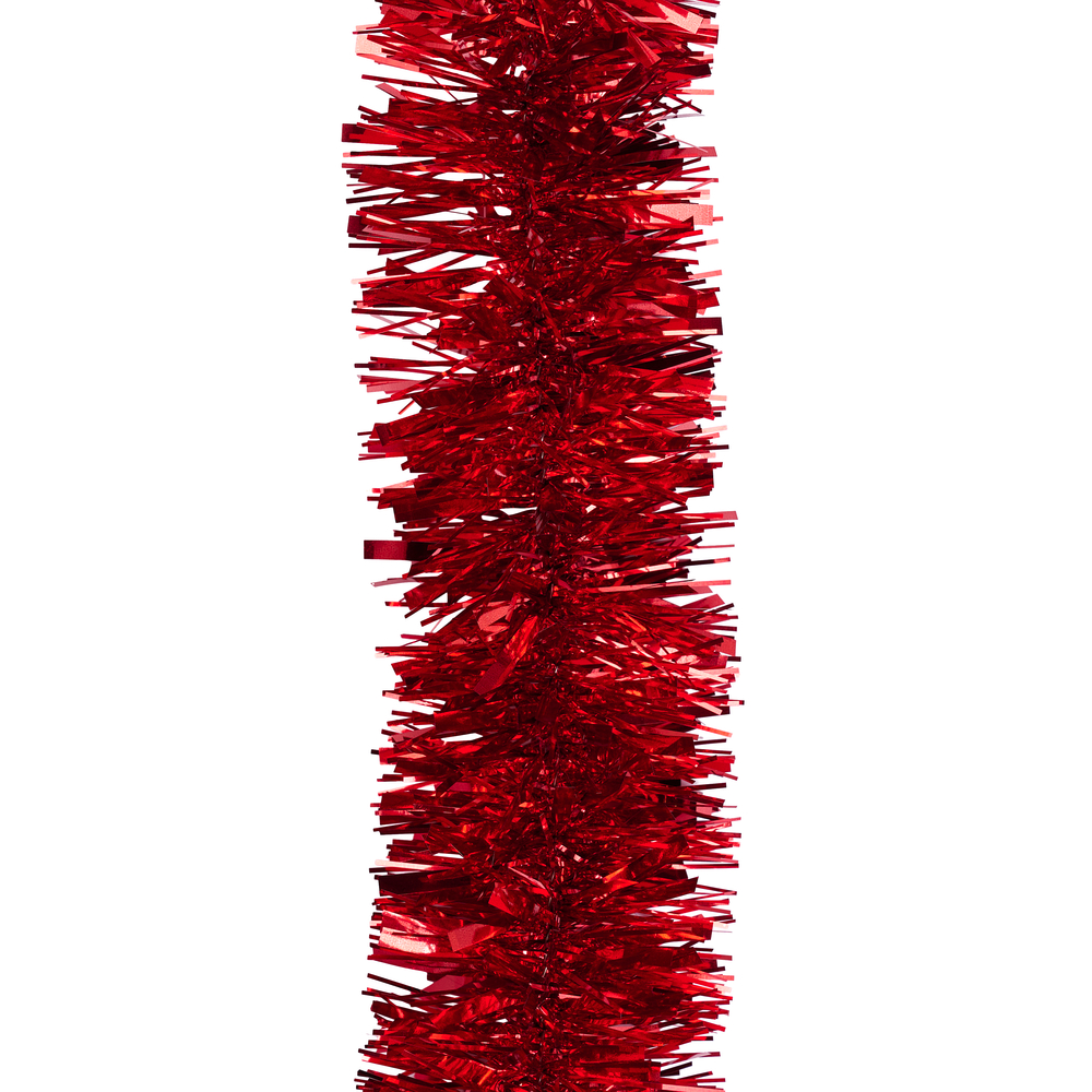 Guirlande scintillante à facette, coloris rouge - D.75mm x L.2m