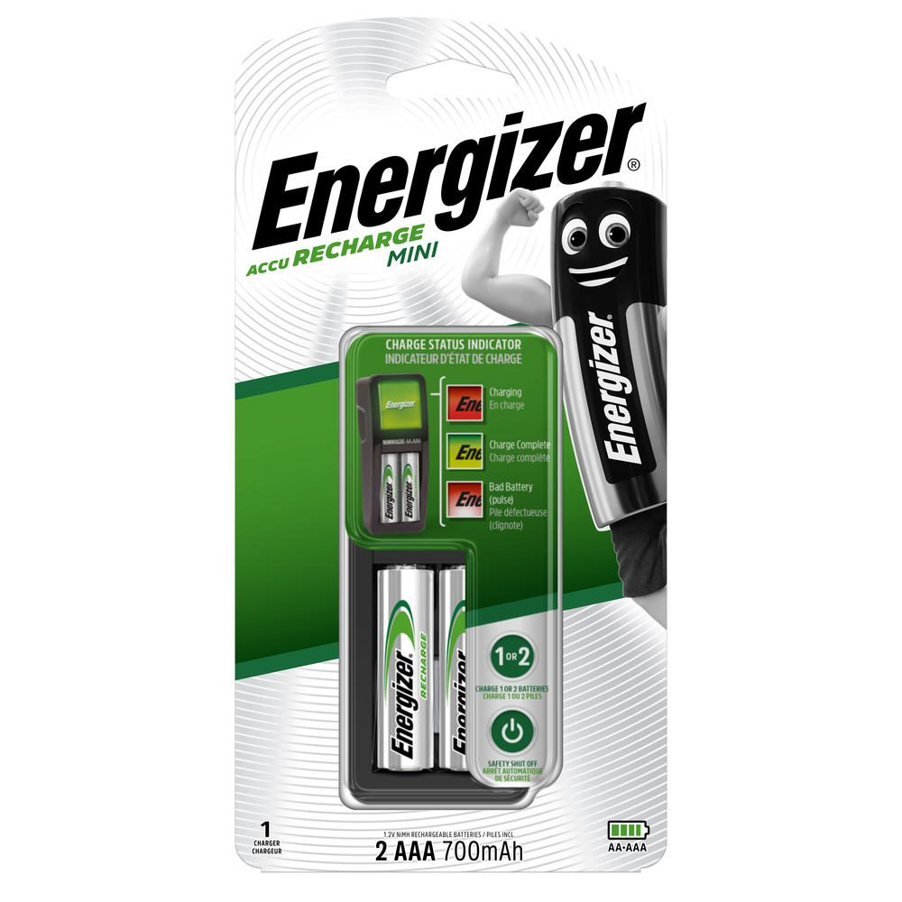 ENR MINI CHARGEUR + 2 PILE AAA-(770512)