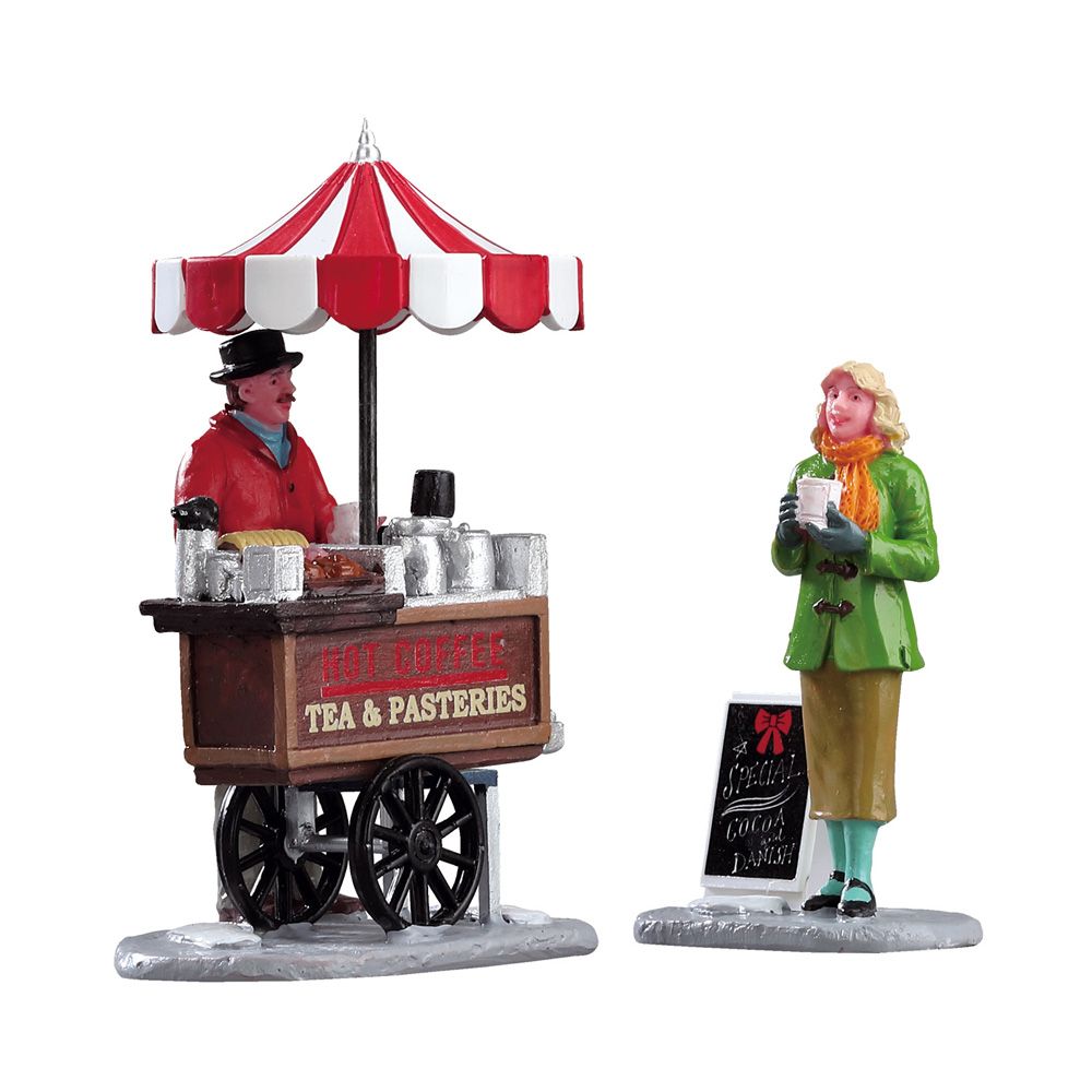 Lot de 2 figurines de Noël artisanales 'Rafraichissement hivernal'