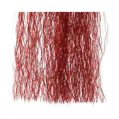 Lametta vinyl brillant ondé 50x40cm rouge