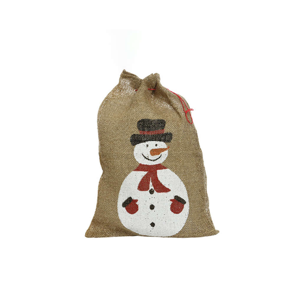 Sac cadeau jute, avec figurine