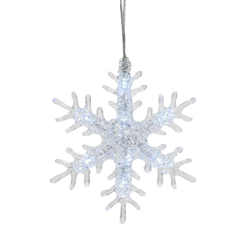 Guirlande flocons, 40 led : blanc froid