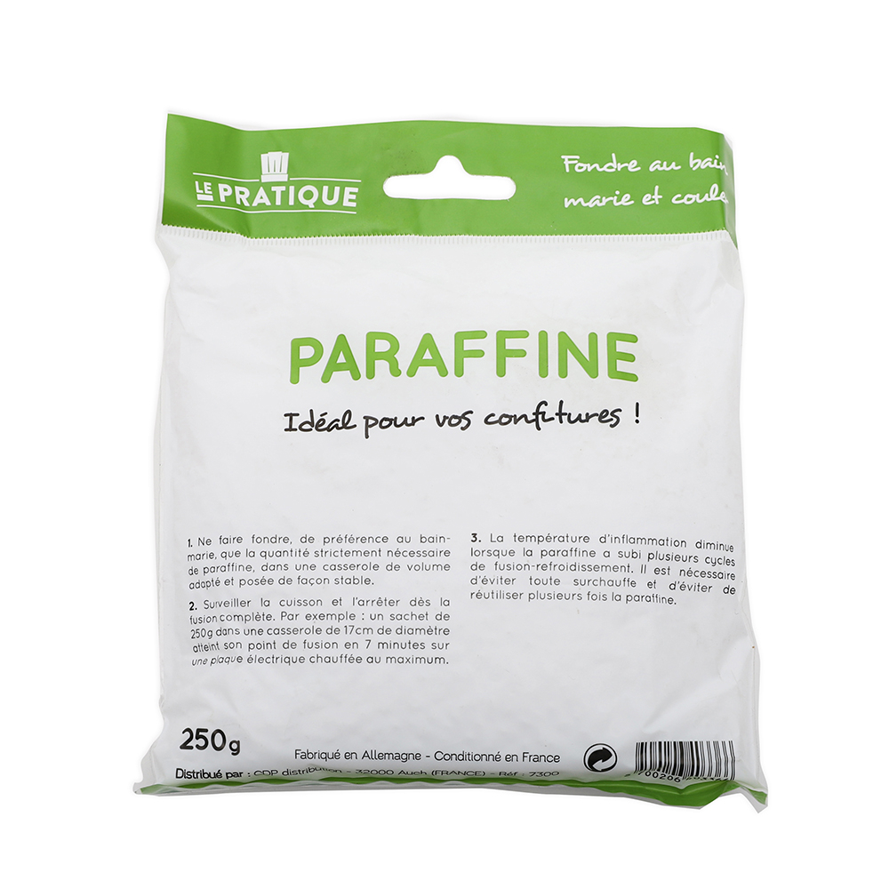 Paraffine alimentaire - sachet billes 250 gr - Le Pratique