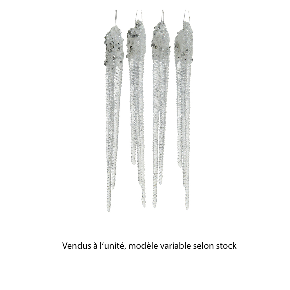 Stalactite pailletÃ©, 1,5x15 cm