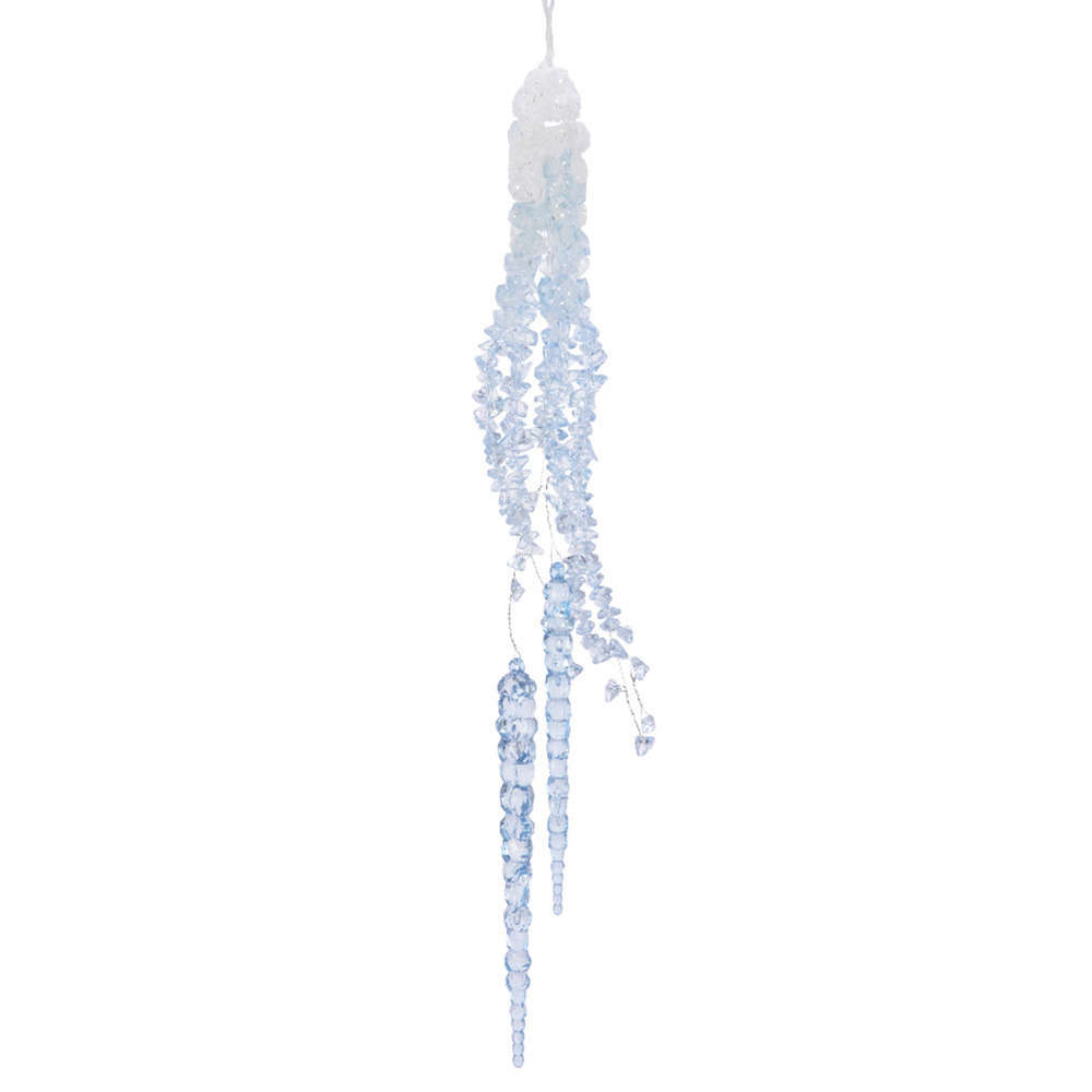 Stalactite, H.40 cm : bleu