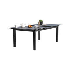 Table MIAMI 240/300X100 cm avec rallonge automatique, en aluminium