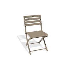 Chaise pliante MARIUS en aluminium - BEIGE