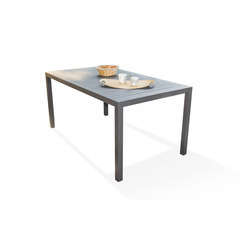 Table fixe MIAMI 160x90 cm en aluminium - GRIS ANTHRACITE