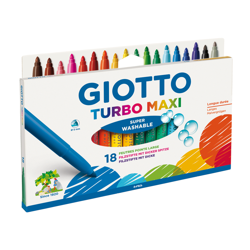 Feutres giotto turbo maxi etui x18